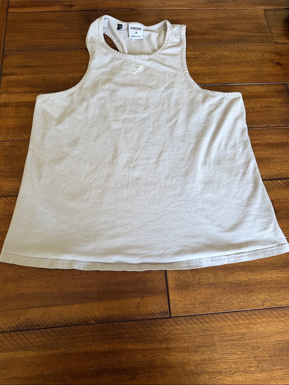 Gymshark light gray Racerback Tank Top for women size M